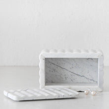 STRIE JEWELLERY BOX  |  WHITE MARBLE  |  SMALL