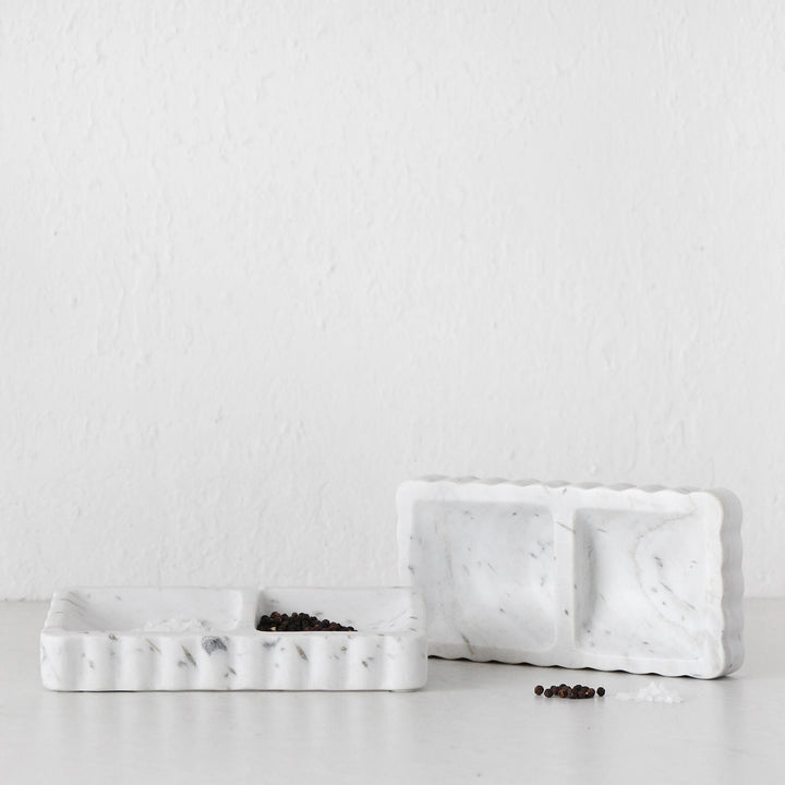 STRIE TRAY  |  WHITE MARBLE