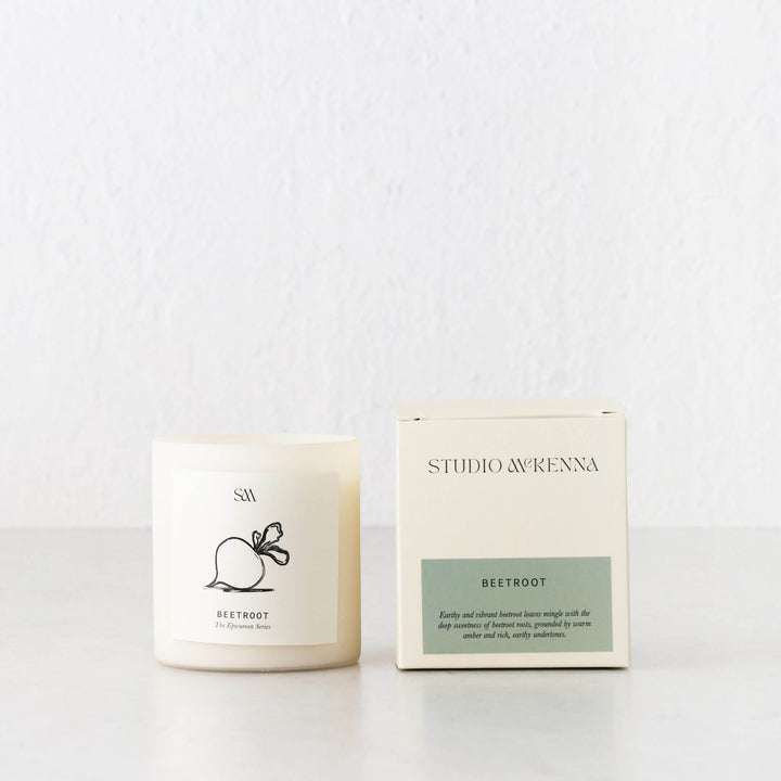 STUDIO MCKENNA  |  EPICUREAN SERIES SCENTED 325G CANDLE  |  BEETROOT