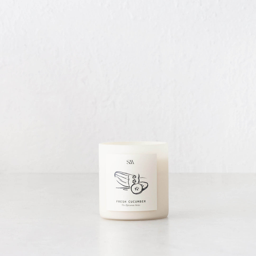 STUDIO MCKENNA  |  EPICUREAN SERIES SCENTED 325G CANDLE  |  CUCUMBER
