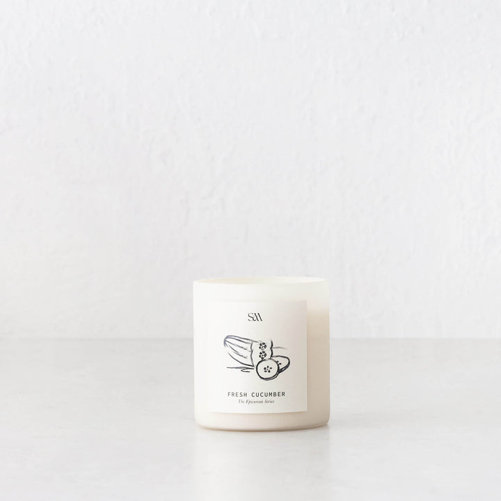 STUDIO MCKENNA  |  EPICUREAN SERIES SCENTED 325G CANDLE  |  CUCUMBER