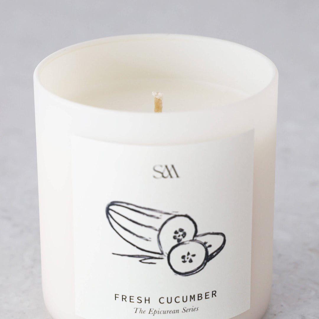 STUDIO MCKENNA  |  EPICUREAN SERIES SCENTED 325G CANDLE  |  CUCUMBER