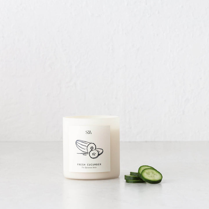 STUDIO MCKENNA  |  EPICUREAN SERIES SCENTED 325G CANDLE  |  CUCUMBER