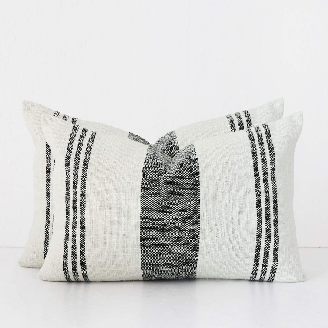 TORRONE CUSHION BUNDLES | BLACK STRIPE + NATURAL | 40X60