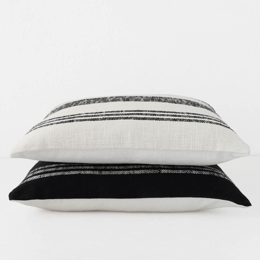 TORRONE CUSHION | NATURAL + BLACK COLLECTION | STACK