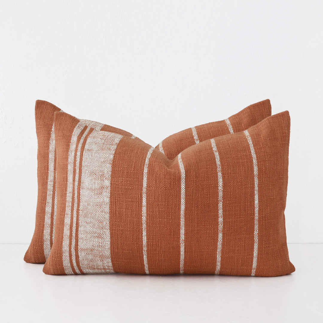 TORRONE CUSHION BUNDLES | NATURAL STRIPE + RUST | 40X60