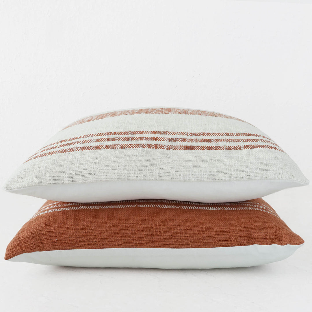 TORRONE CUSHION | NATURAL + RUST COLLECTION | STACK
