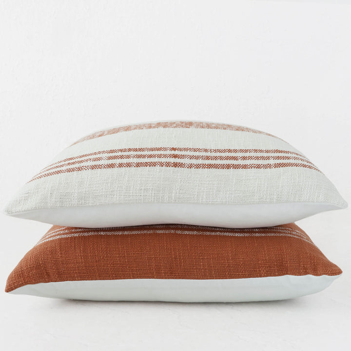 TORRONE CUSHION | NATURAL + RUST COLLECTION | STACK
