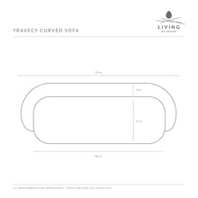 TRAVECY CURVED SOFA DIMENSIONS