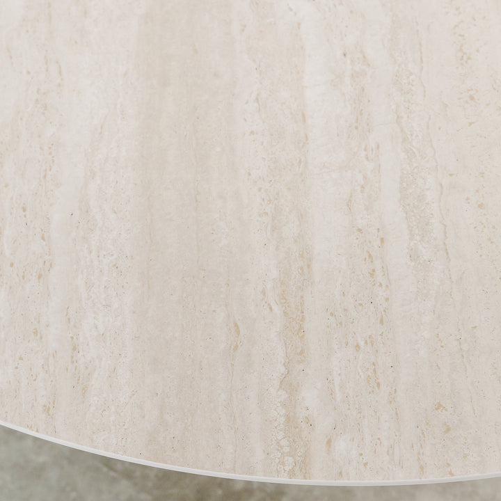 TREVELO ENTERTAINMENT UNIT  |  BIRCH ASH WOOD GRAIN  |  TRAVERTINE TUMBLED BEIGE CERAMICA TOP