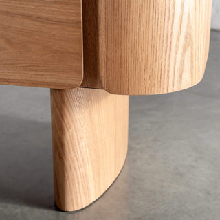 TREVELO SIDEBOARD  |  BIRCH ASH WOOD GRAIN  |  TRAVENTINE TUMBLED BEIGE