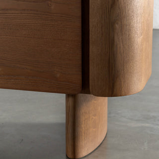 Trevelo Sideboard  |  Walnut Wood Grain  |  Valentina Grigio Ceramica Top