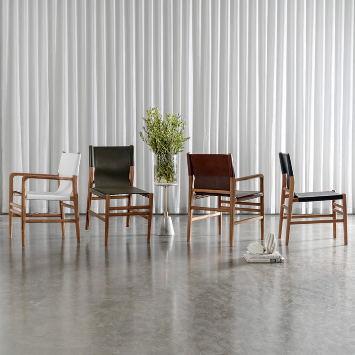 TRIENT LEATHER DINING CHAIR + CARVER COLLECTION