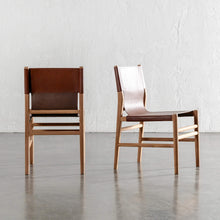 TRIENT LEATHER DINING CHAIR  |  NUTMEG HUSK