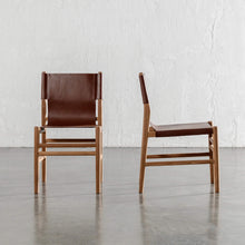 TRIENT LEATHER DINING CHAIR  |  NUTMEG HUSK