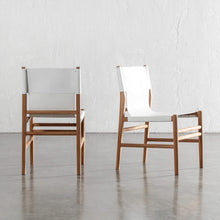 TRIENT LEATHER DINING CHAIR  |  TERRACE WHITE