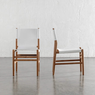 TRIENT LEATHER DINING CHAIR  |  TERRACE WHITE