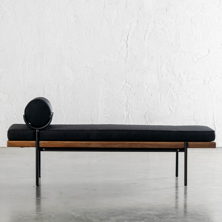 TRIESTE DAYBED BENCH UNSTYLED  |  NOIR BLACK