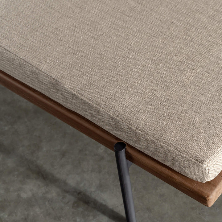 TRIESTE DAYBED BENCH  |  BALSA STONE + WHITE SEASIDE STRIPE