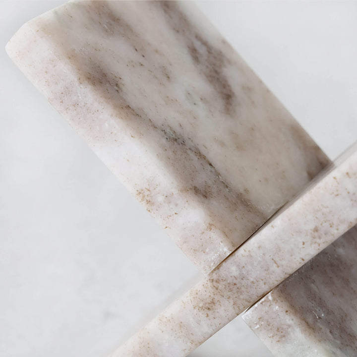 MARX MARBLE SCULPTURE TRIVET  |  17CM  |  BEIGE MARBLE