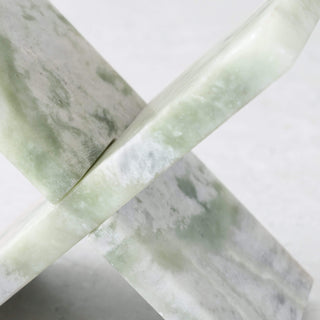 MARX MARBLE SCULPTURE TRIVET  |  17CM  |  GREEN MARBLE