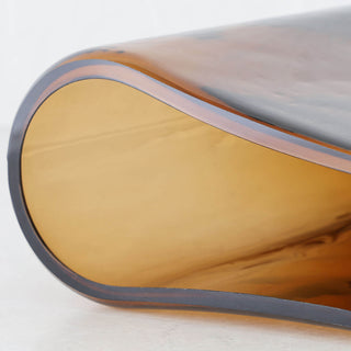 LIVING BY DESIGN EXCLUSIVE  |  TULLY GLASS VASE  |  CLOSE UP  |  OPAQUE AMBER GLASS
