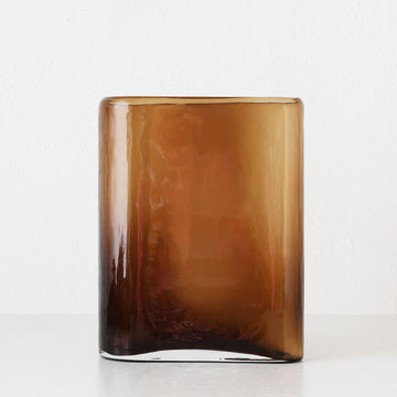 LIVING BY DESIGN EXCLUSIVE  |  TULLY GLASS  |  MEDIUM  |  OPAQUE AMBER GLASS