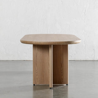 TOULON DINING TABLE  |  240CM + 270CM  |  BIRCH ASH WOOD GRAIN