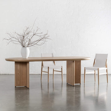 TOULON DINING TABLE  |  240CM + 270CM  |  BIRCH ASH WOOD GRAIN