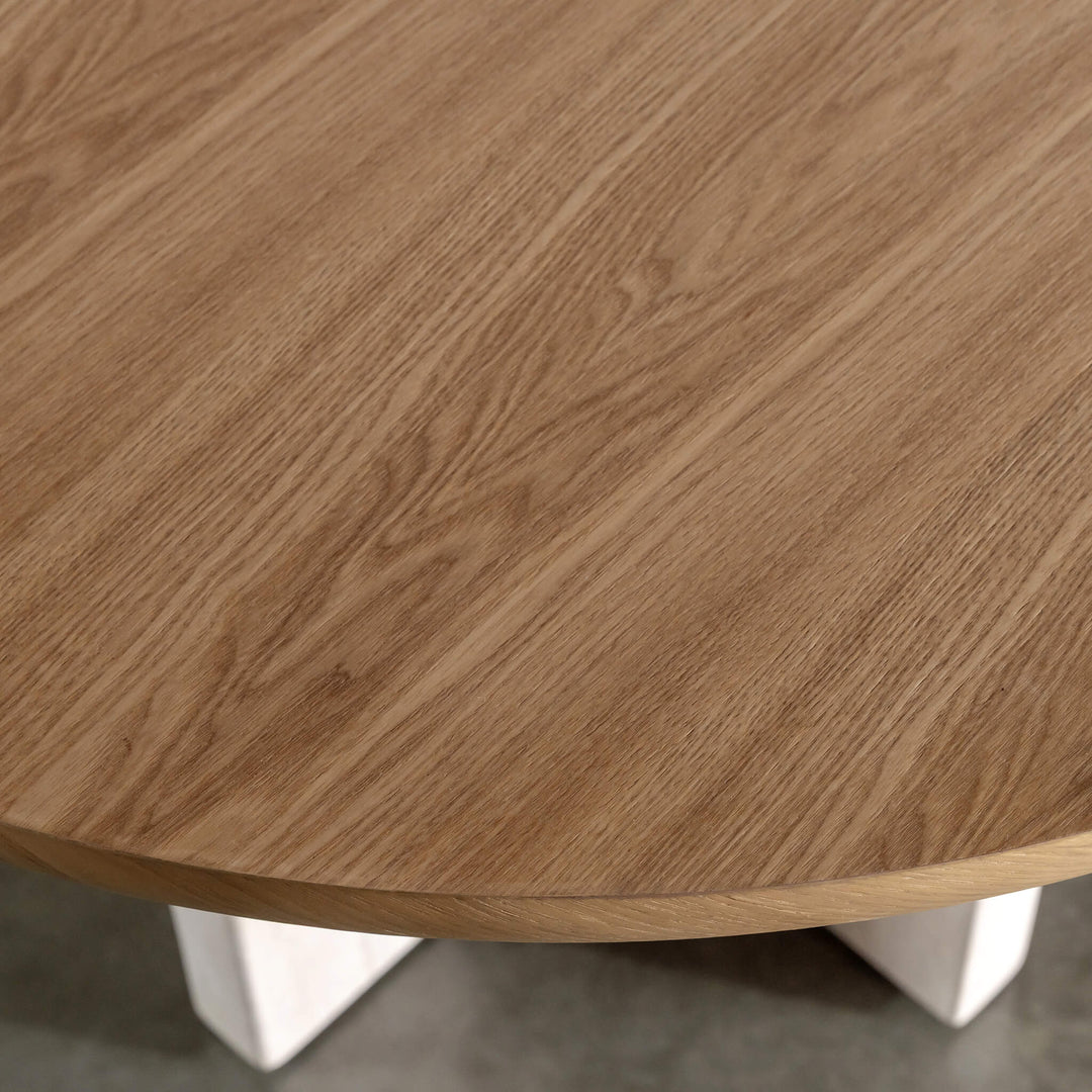 TOULON MARBLE DINING TABLE  |   240CM + 270CM  |  BIRCH ASH WOOD GRAIN  |  CAPIR NUTMEG MARBLE