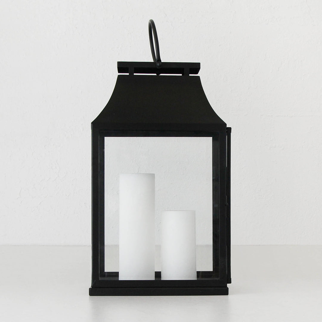 TROPEA HURRICANE LANTERN  |  LARGE  |  BLACK