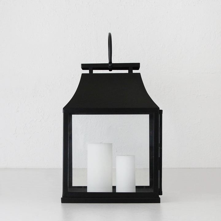 TROPEA HURRICANE LANTERN  |  MEDIUM  |  BLACK