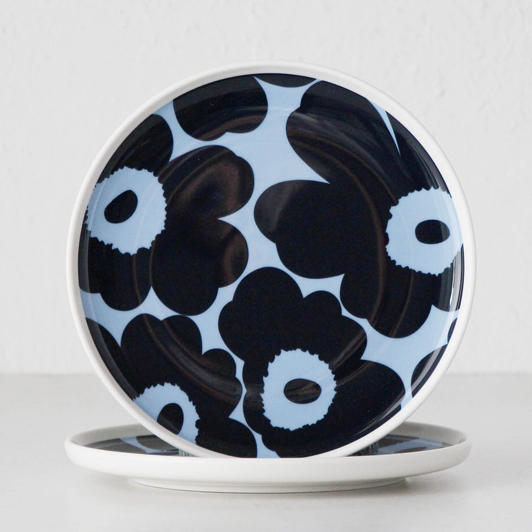 MARIMEKKO  |  UNIKKO PLATE 20CM BUNDLE X2  |  DARK BLUE + LIGHT BLUE