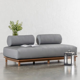 VALLE GRANDE OUTDOOR 2 SEATER  |  URBANE GREY + TEAK