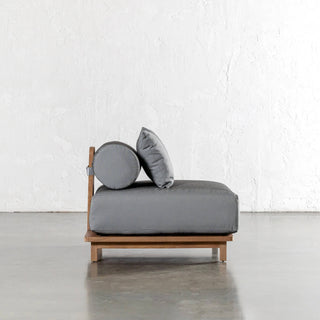 VALLE GRANDE OUTDOOR 2 SEATER SOFA + ARMCHAIR BUNDLE  |  URBANE GREY + TEAK