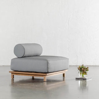 VALLE GRANDE OUTDOOR 2 SEATER SOFA + ARMCHAIR BUNDLE  |  URBANE GREY + TEAK