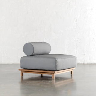 VALLE GRANDE OUTDOOR 2 SEATER SOFA + ARMCHAIR BUNDLE  |  URBANE GREY + TEAK