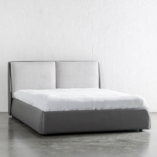 VESIMA BED FRAME  |  MISTY GREY + DEEP OLIVE MOSS