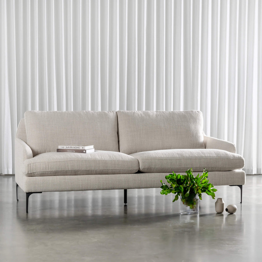 VITTORIA 3 SEATER SOFA  |  CHALKSTONE WEAVE