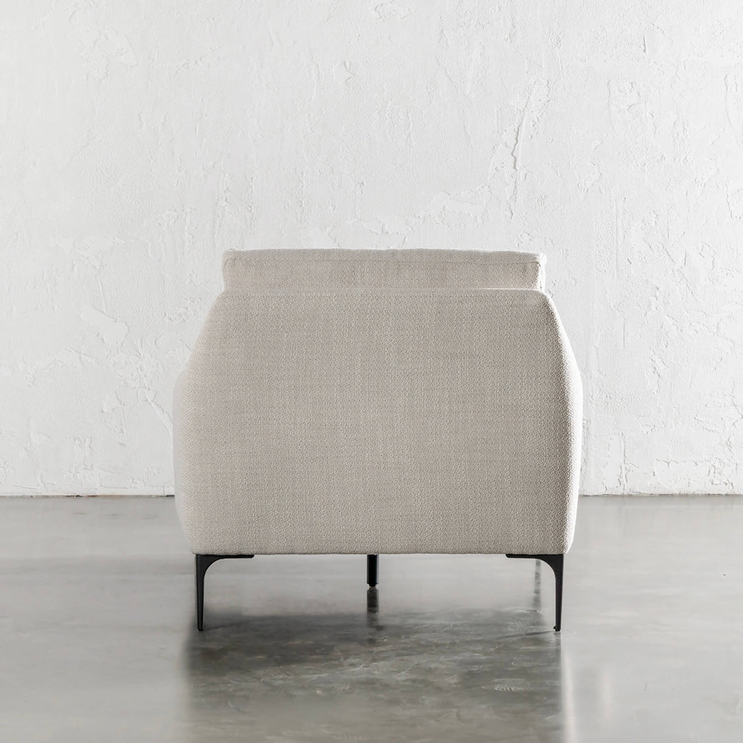 VITTORIA CHAISE LOUNGE CHAIR  |  CHALKSTONE WEAVE  |  BACK VIEW