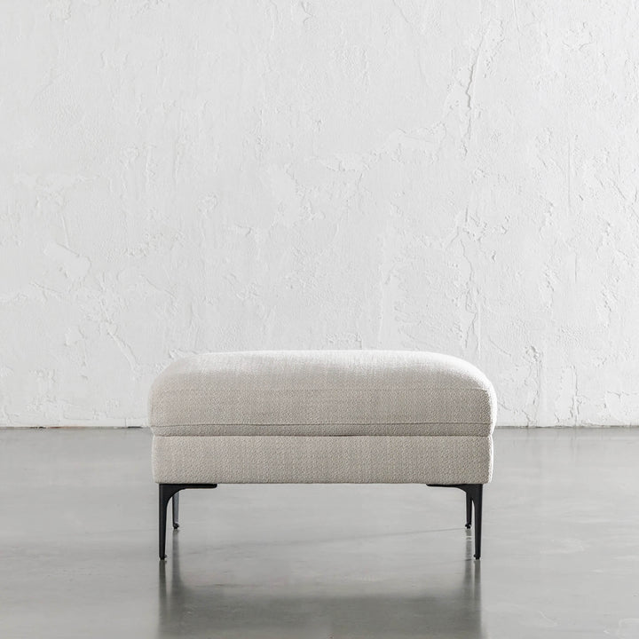 VITTORIA OTTOMAN  |  CHALKSTONE WEAVE  |  UNSTYLED