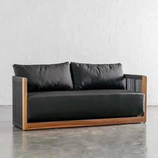 VALLECITO 2.5 SEATER INDOOR/OUTDOOR SOFA  |  BLACK NOIR