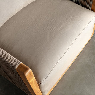 VALLECITO INDOOR/OUTDOOR ARMCHAIR  |  BIRCH BARK CLOSE UP