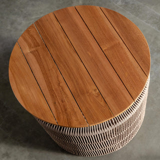 VALLECITO SIDE TABLE  |  BIRCH BARK CLOSE UP