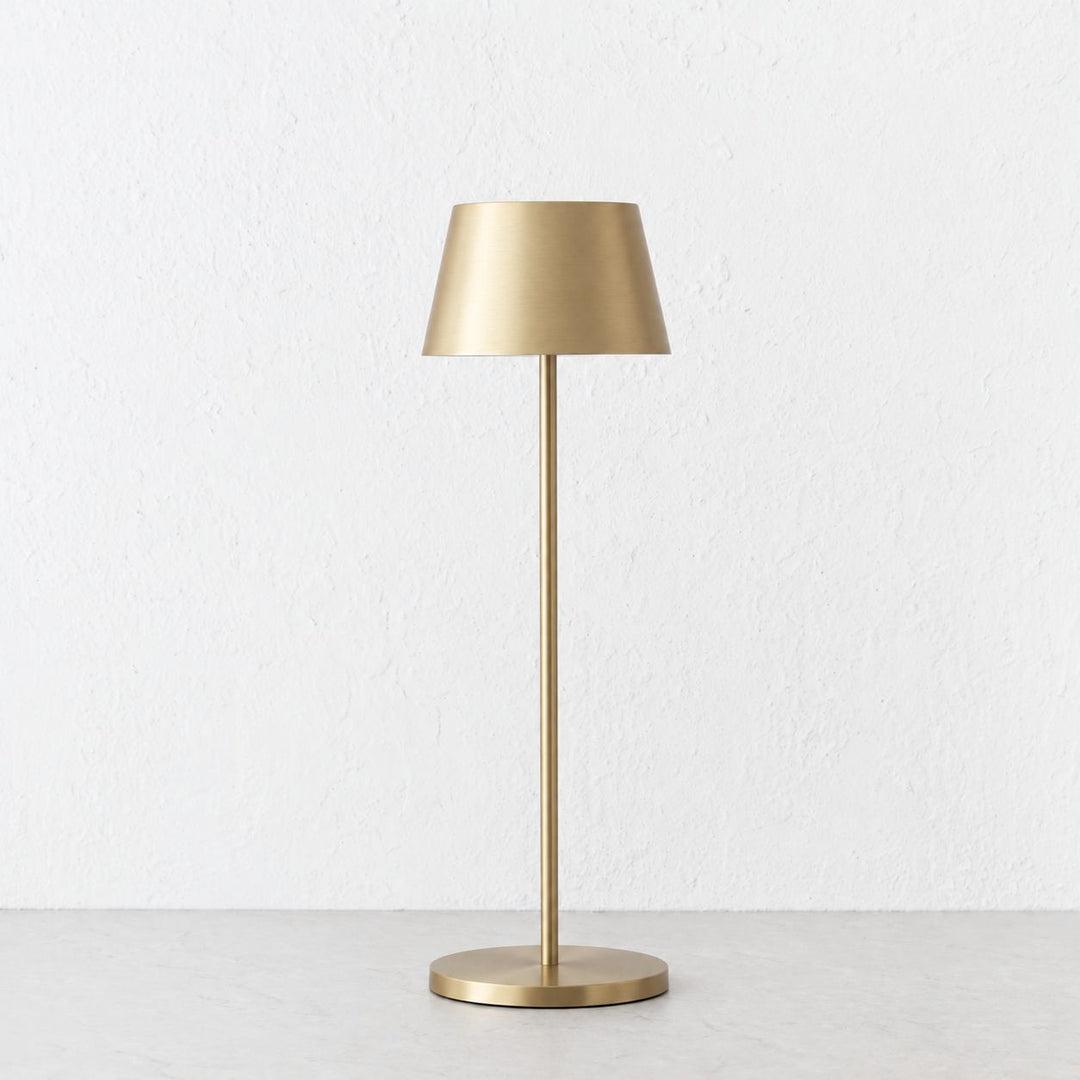 VILLEBOIS RECHARGEABLE INDOOR/OUTDOOR LED LANTERN  |  ANTIQUE BRASS