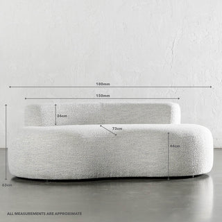 WENDORF DAYBED SOFA | ASHEN MIST BOUCLE | MEASUREMENTS