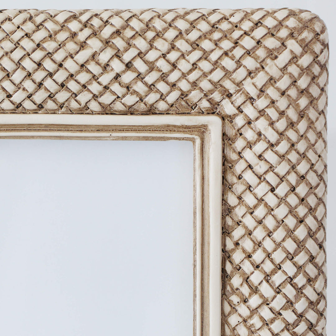 WESTPORT WEAVE PHOTO FRAME  |  4X6"  |  BEIGE CALM