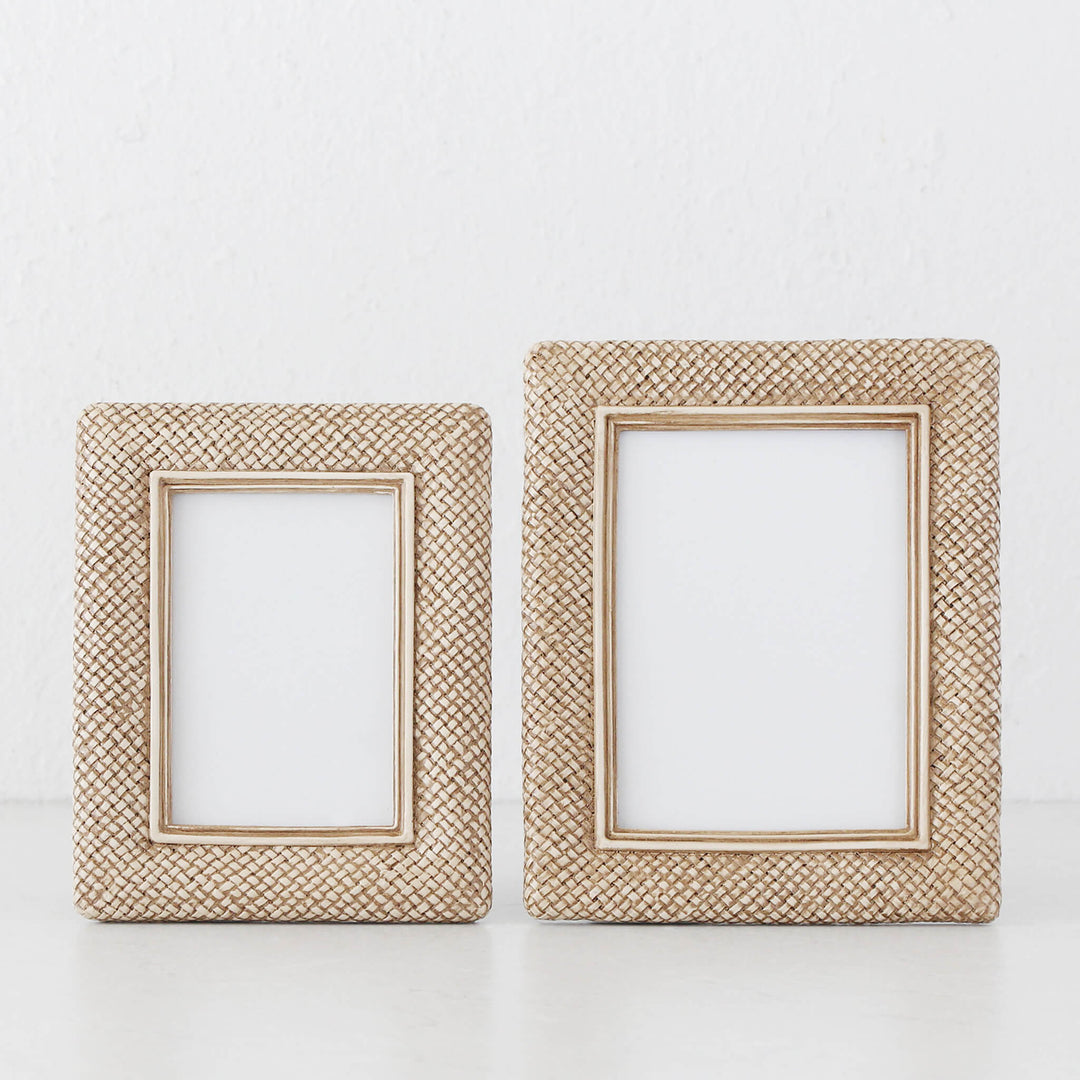 WESTPORT WEAVE PHOTO FRAME  |  BEIGE CALM COLLECTION