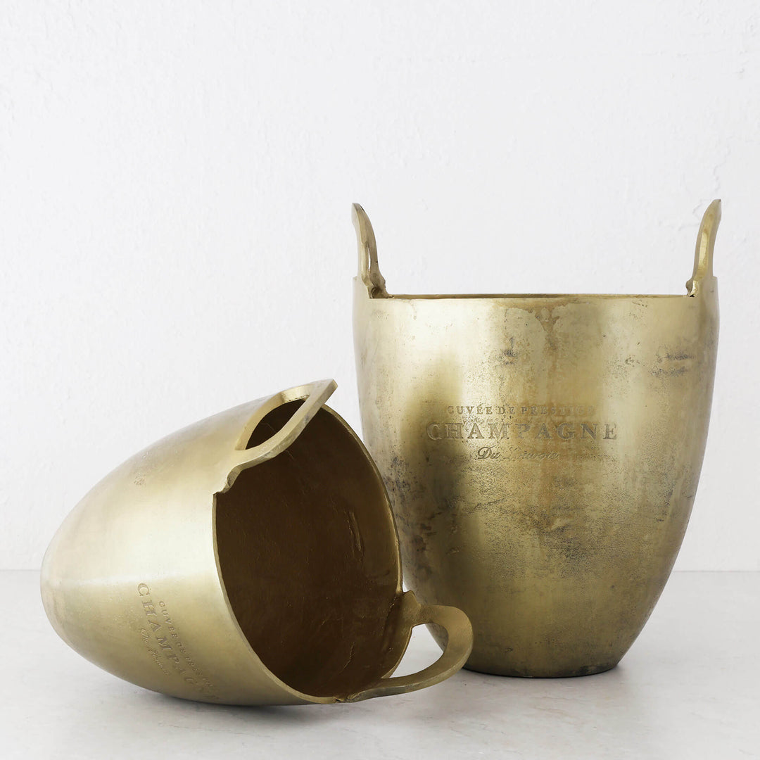 WINE ICE BUCKET  |  MEDIUM + LARGE  |  BURNT PEWTER