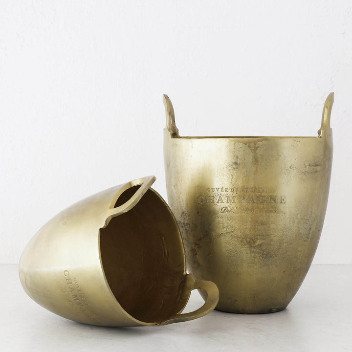 WINE ICE BUCKET  |  MEDIUM + LARGE  |  BURNT PEWTER